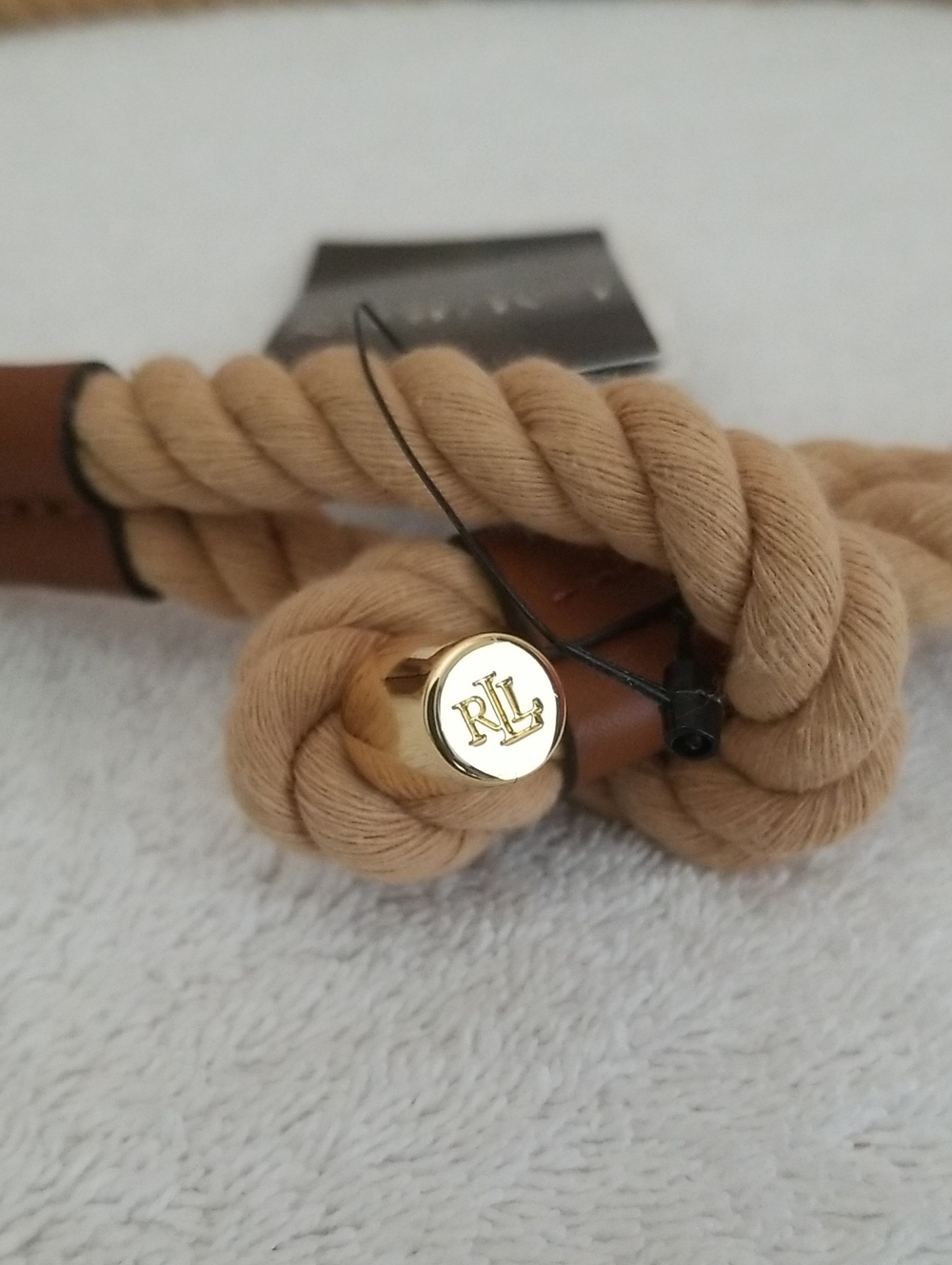 New Ralph Lauren Rope Toggle Belt - Picture 2 of 9